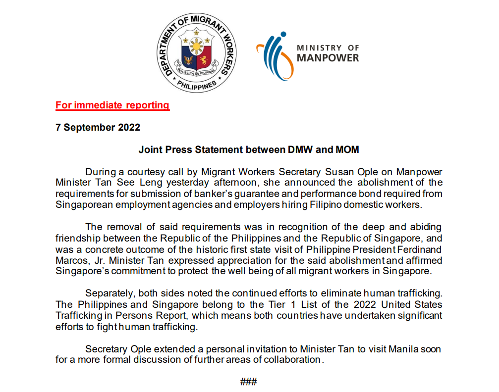 DMW | Department Of Migrant Workers